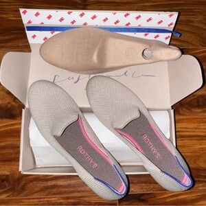 NEW Rothy’s Size 7 The Loafer in Linen Double Stitch